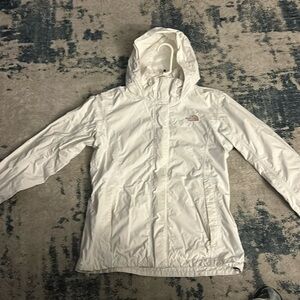 White Northface used but in good condition size medium open to offers:)